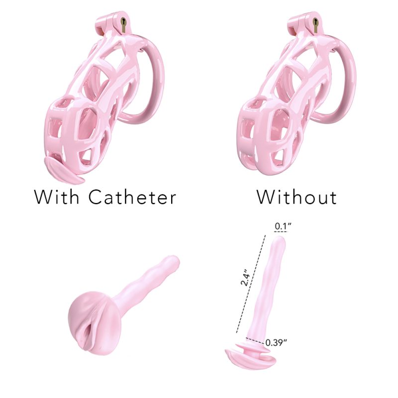 Pink chastity cage