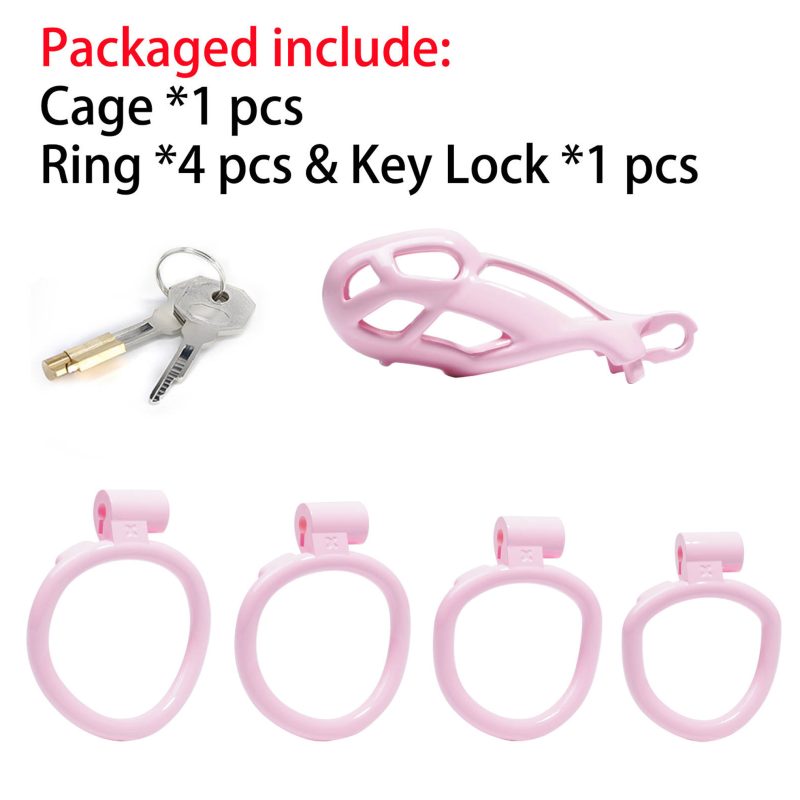 Pink Chastity Cage