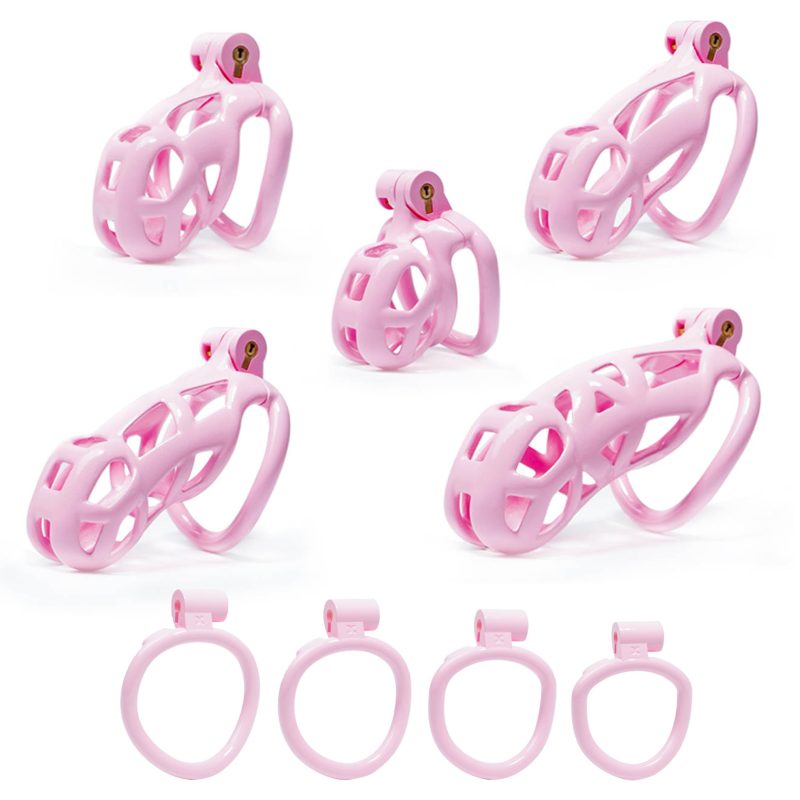 Pink Chastity Cage