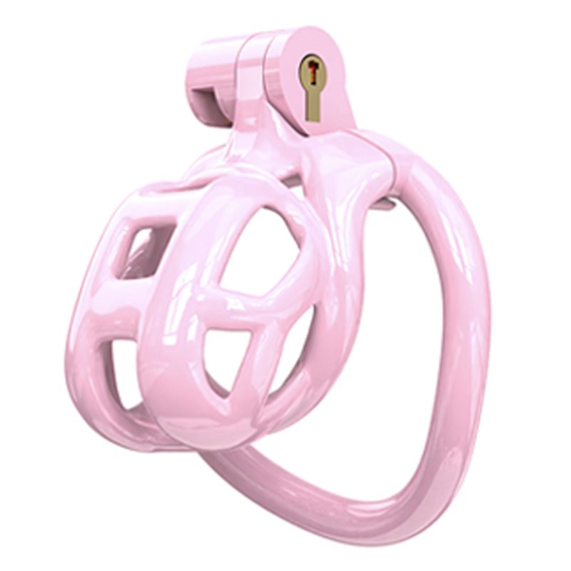 Pink chastity cage