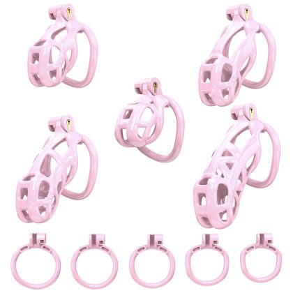 Pink chastity cage
