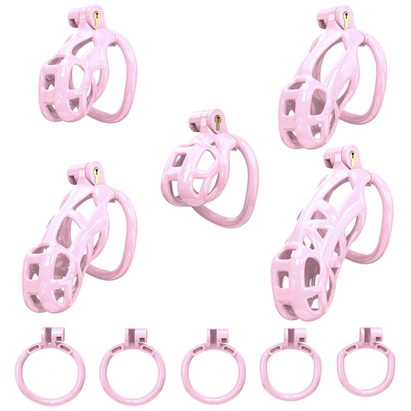 Pink chastity cage