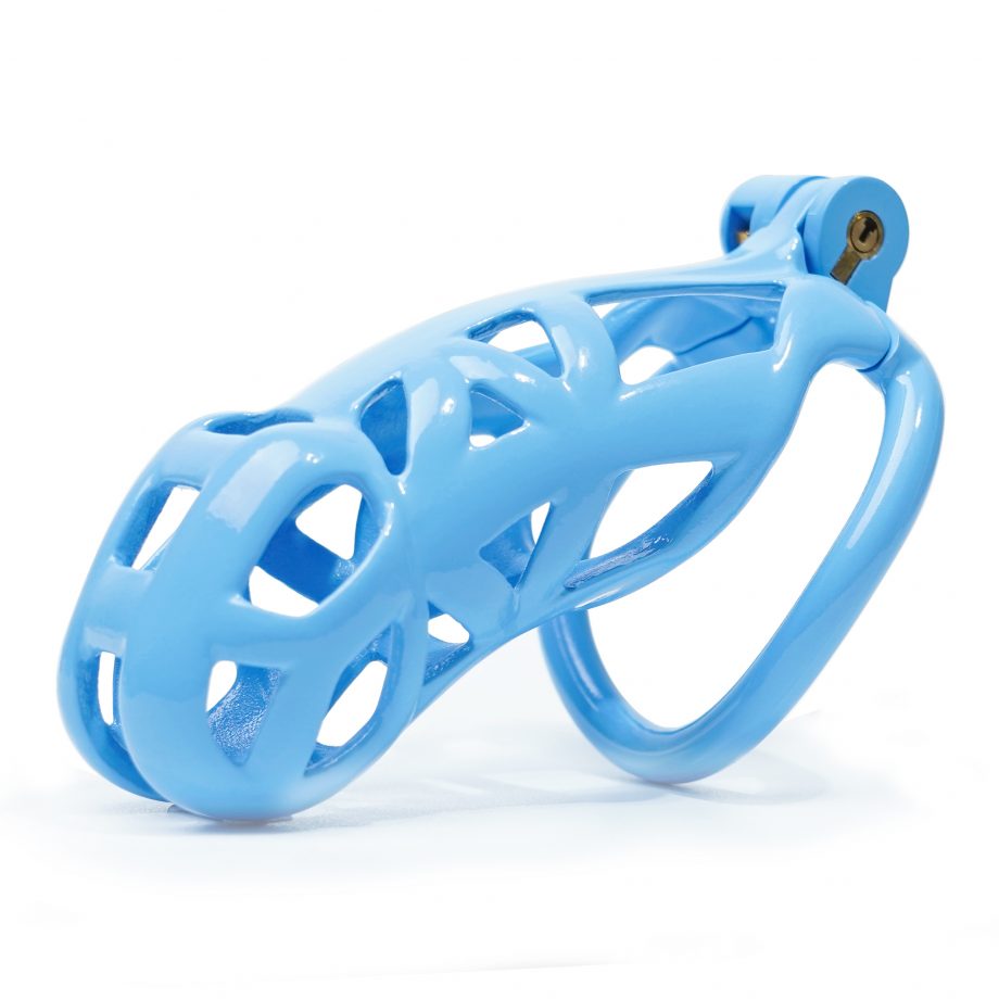 Chastity Cage V1 In Blue Chastity Boutique 0244