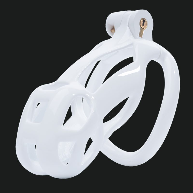 White Chastity Cage