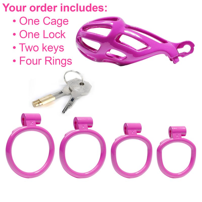 Pink Chastity Cage