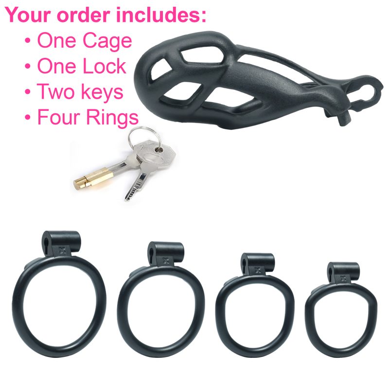 Black Chastity Cage