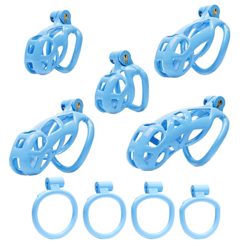 Blue Chastity Cage