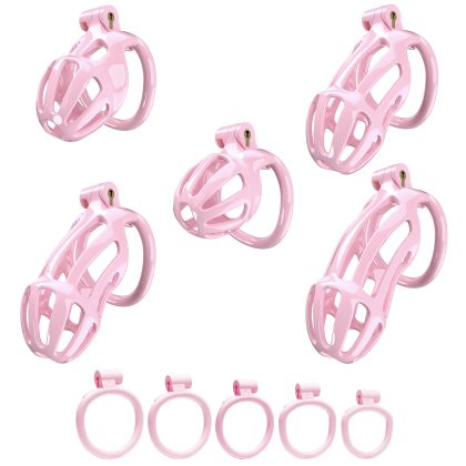 Pink chastity devices