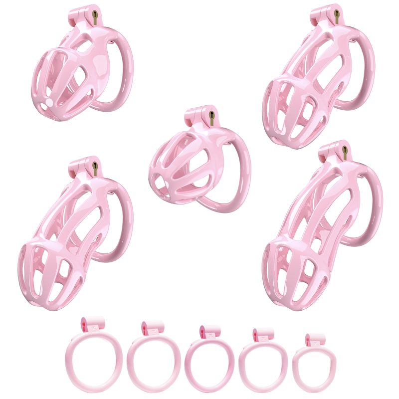 Pink chastity devices