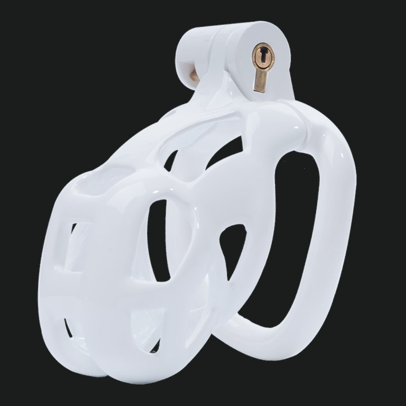 White Chastity Cage