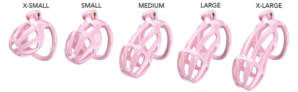 Pink chastity cages