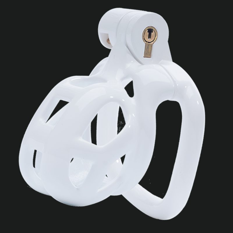 White Chastity Cage