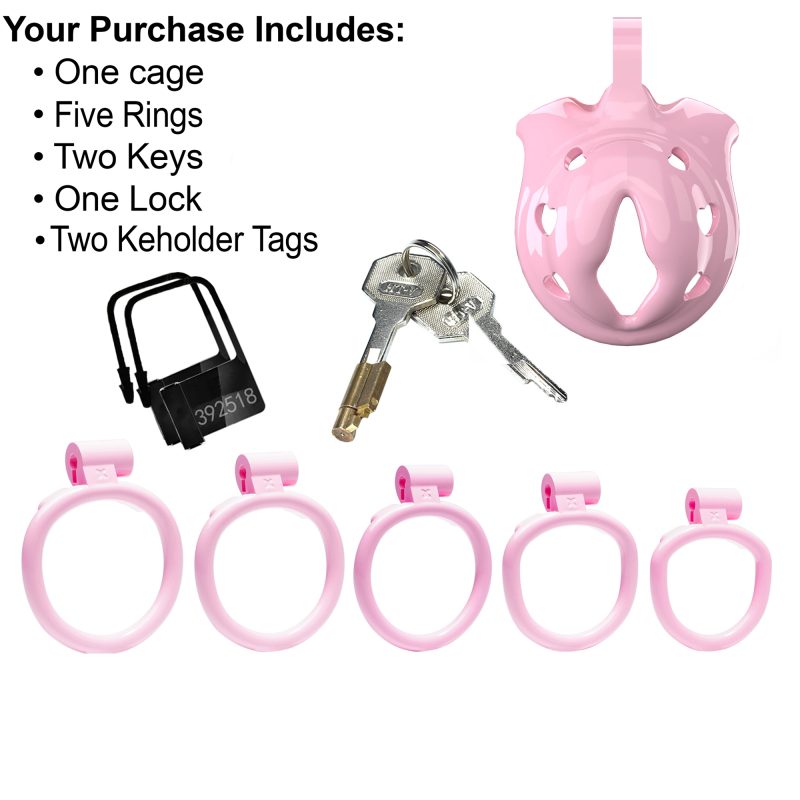 Pink Chastity Cage