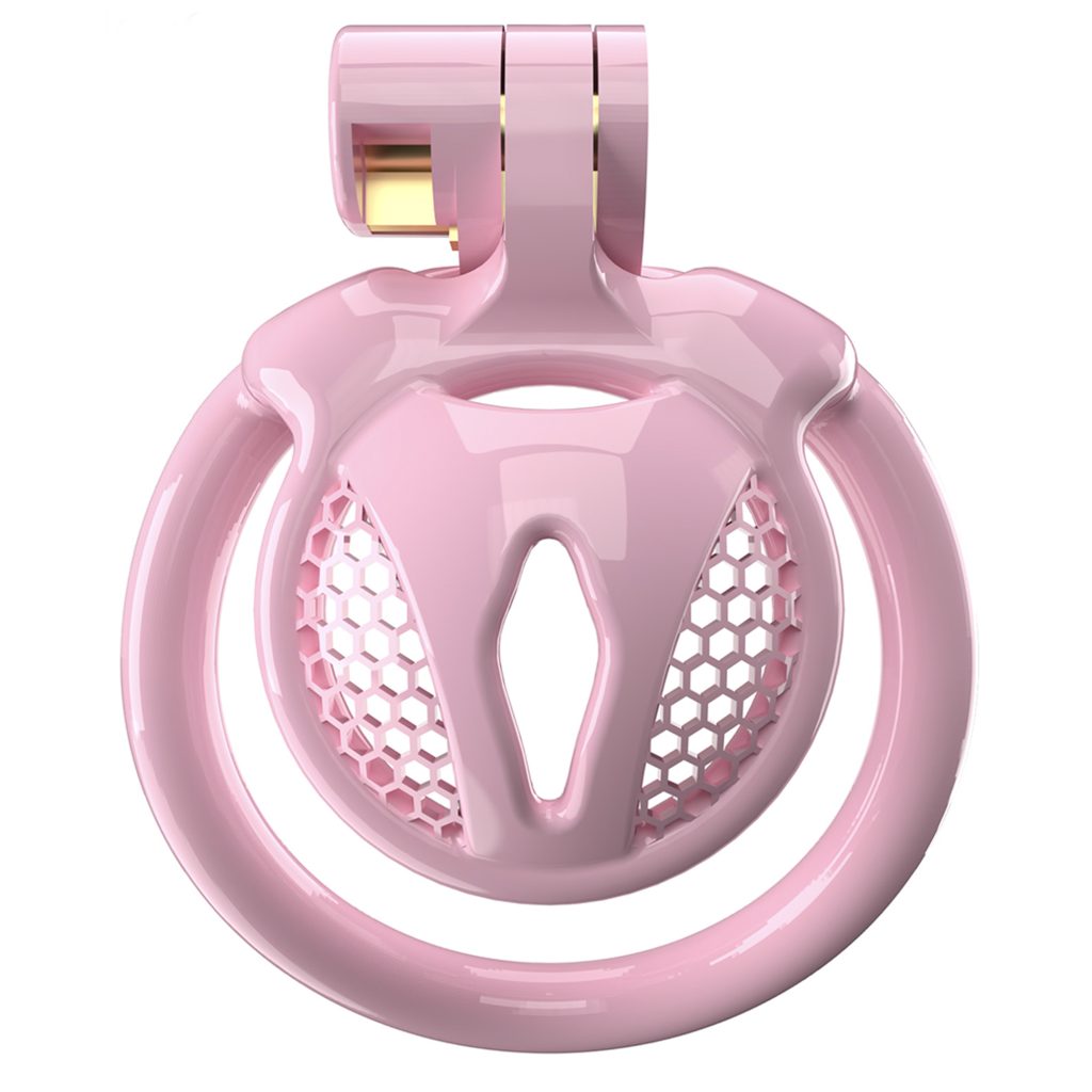 small pink chastity device