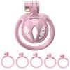 Flat Chastity Cage – Diamond Design in Pink - Chastity Boutique