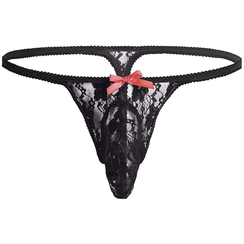 sissy pouch panties lace thong