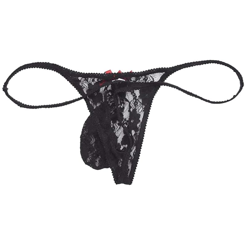 sissy pouch panties lace thong