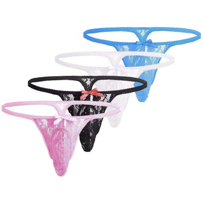 Sissy Pouch Panties Lace Thong