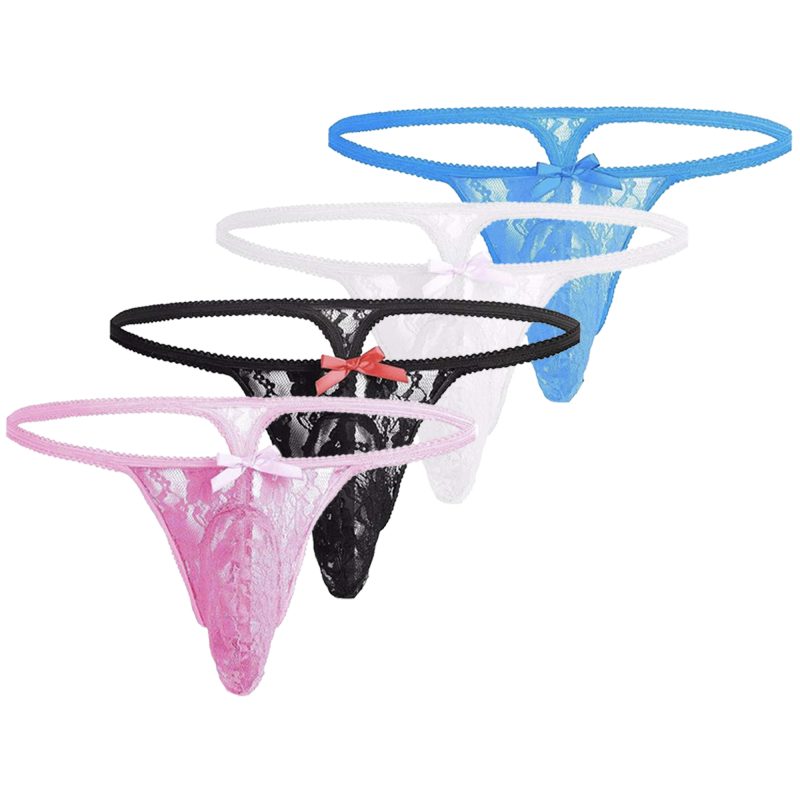 Sissy Pouch Panties Lace Thong