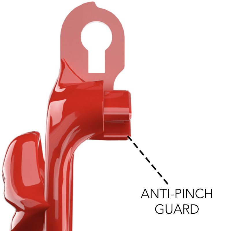 Red lips flat chastity cage