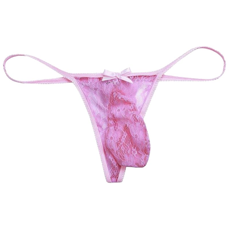 sissy pouch panties lace thong
