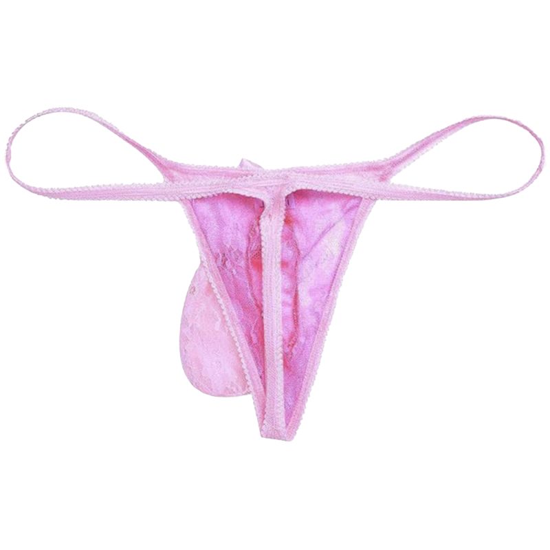 sissy pouch panties lace thong