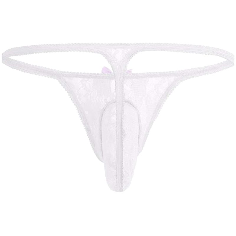 sissy pouch panties lace thong