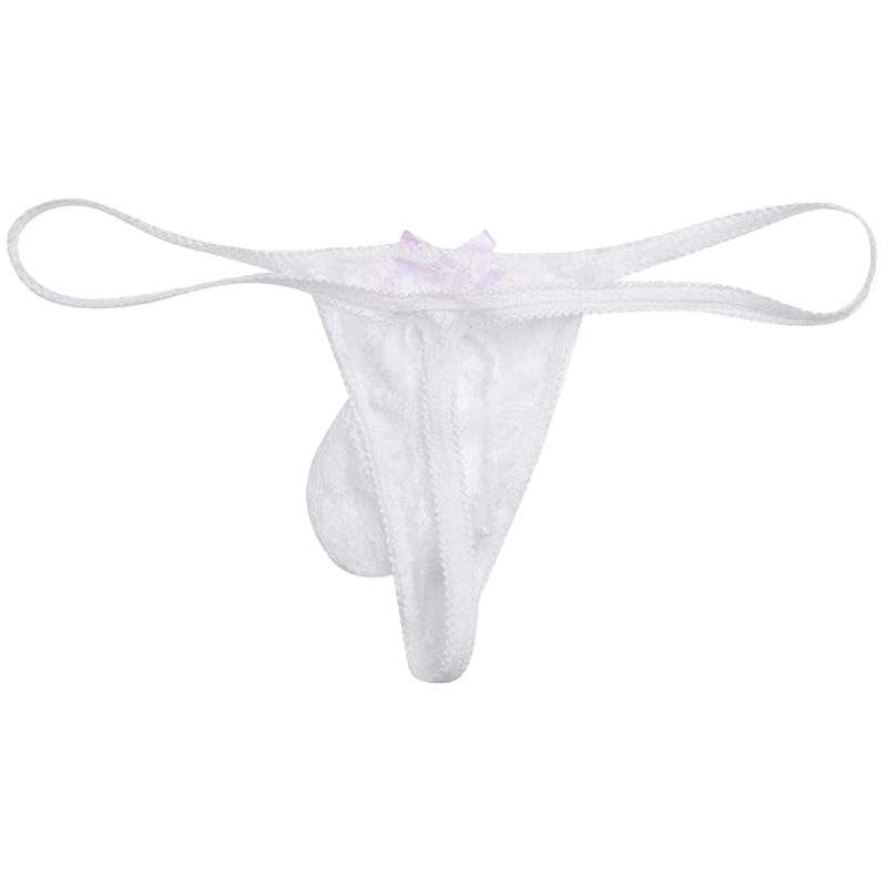 sissy pouch panties lace thong