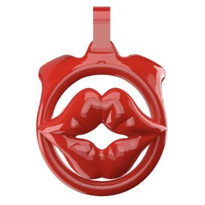 Red lips flat chastity