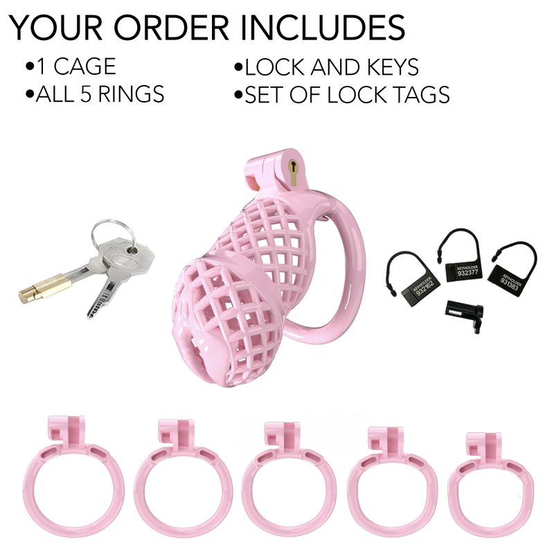 Pink chastity device