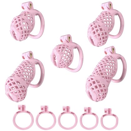 Pink chastity device