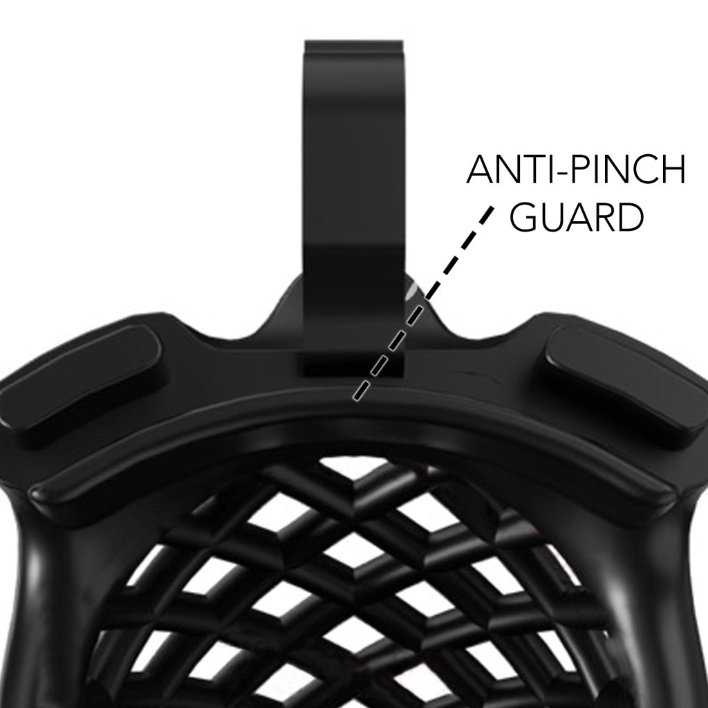 black chastity cage
