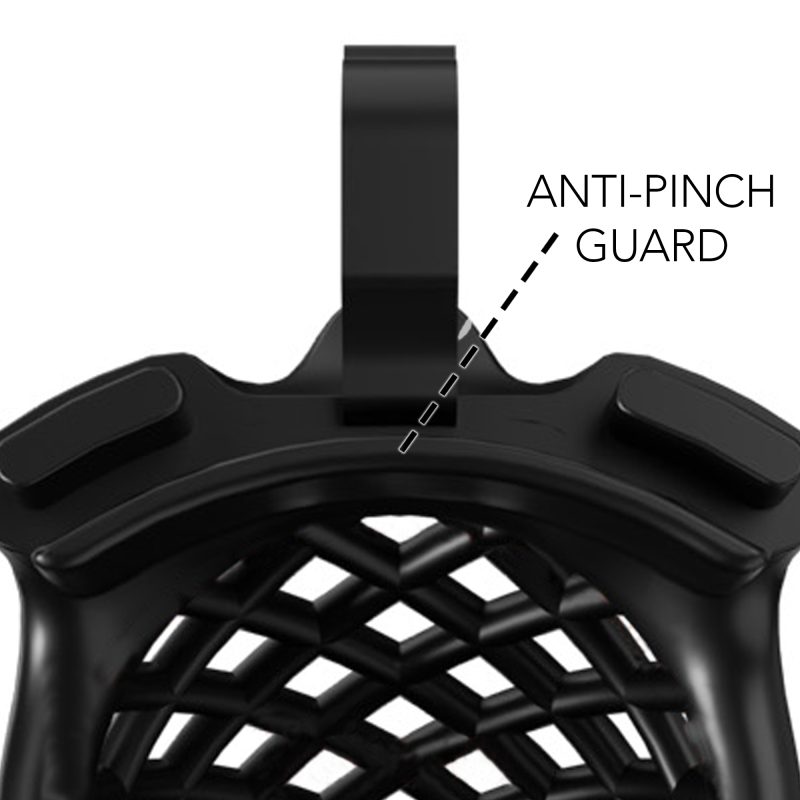 black chastity cage