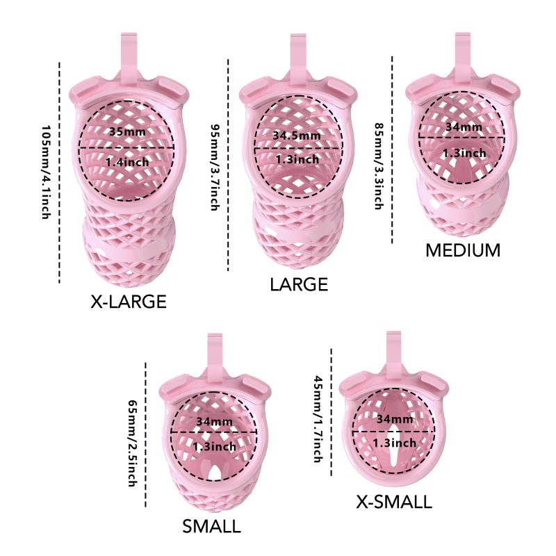 Pink chastity device